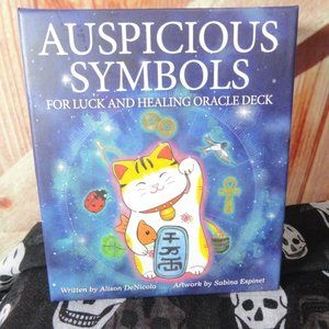 Auspicious Symbols Oracle Cards 44 cards w/Booklet~hard box, never used
